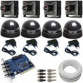 Kit 4 micro câmeras de segurança completo para computador com acesso via Internet