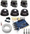 Kit Sistema de Vigilância Completo para Computador- 3 Micro Câmeras